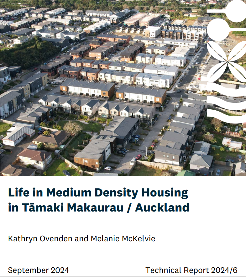 Cover page of Life in Medium Density Housing in Tāmaki Makaurau /Auckland Summary 