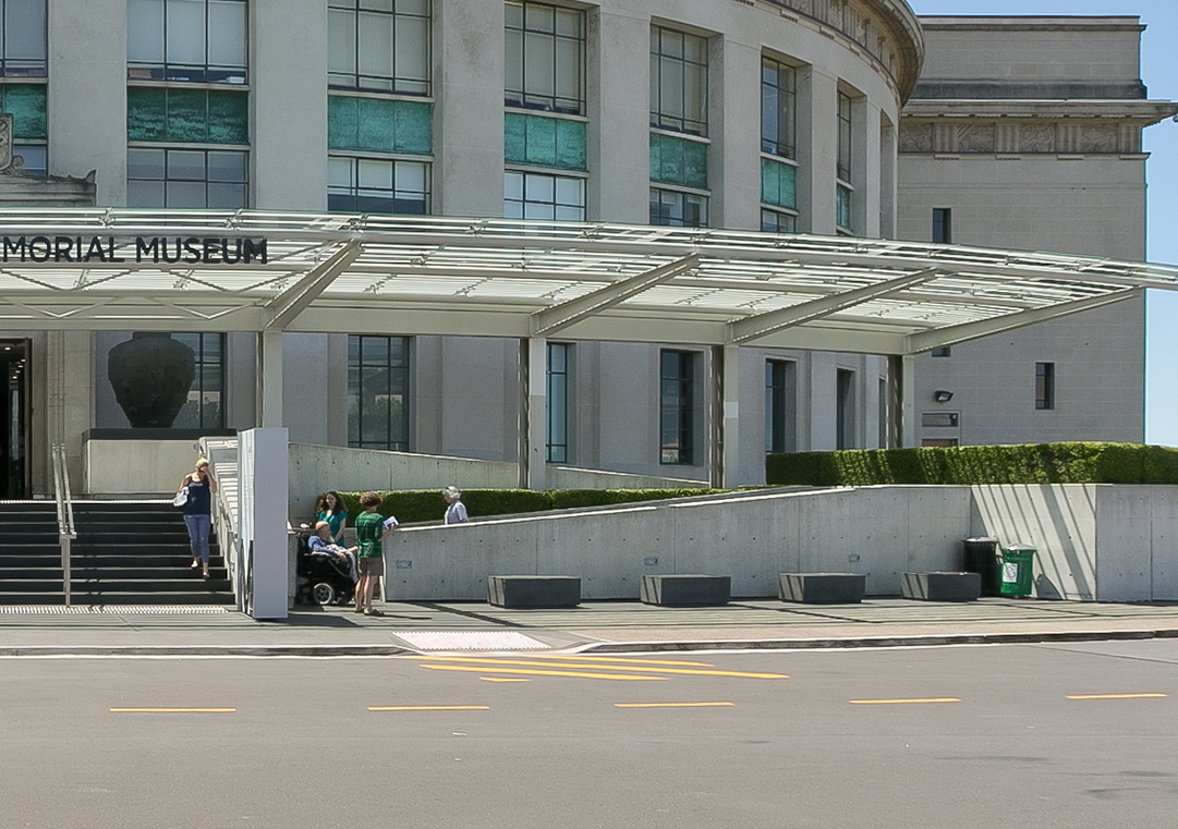 This second entrance provides users with choice of either stairs or ramp to access the building. 